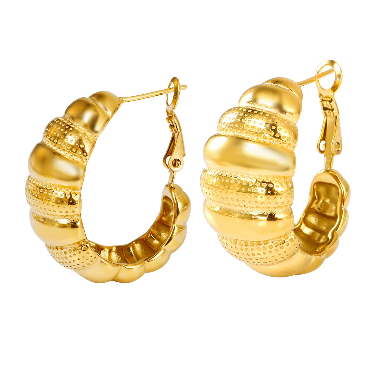 Brinco Croassaint Banhado em Ouro 18K