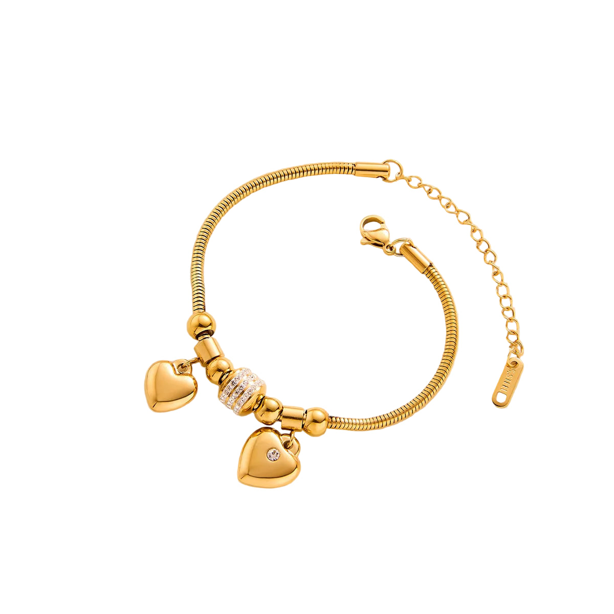 Pulseira Berloque Banhado em Ouro 18K