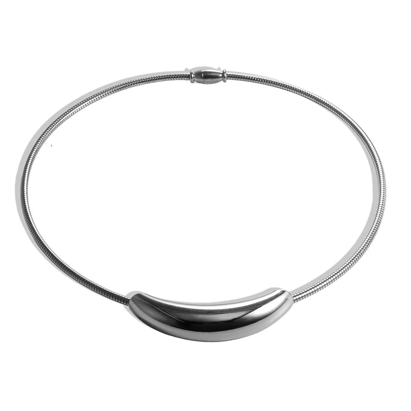 Choker Lua Crescente Banhado em Ouro 18K