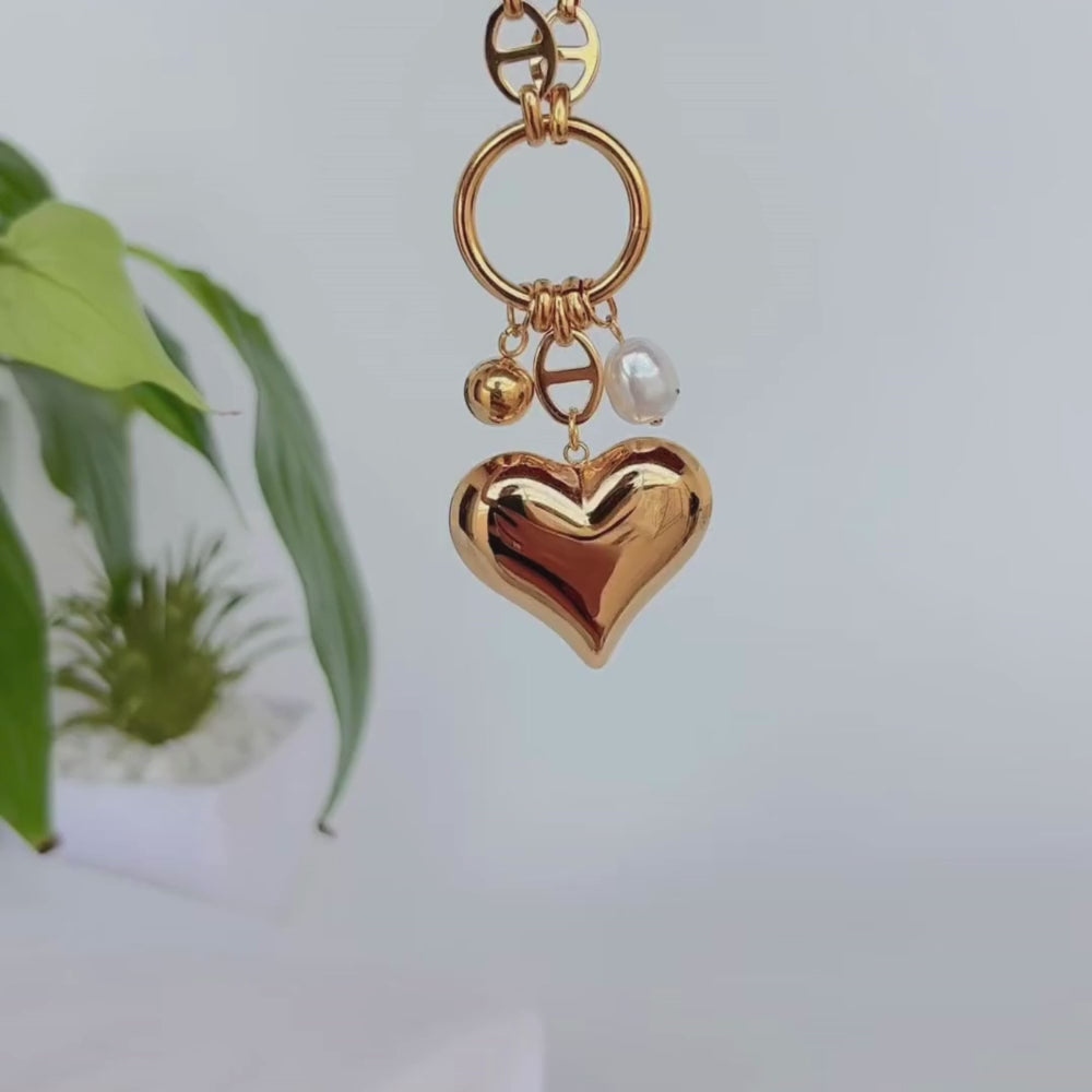 Colar Coração Banhado em Ouro 18K